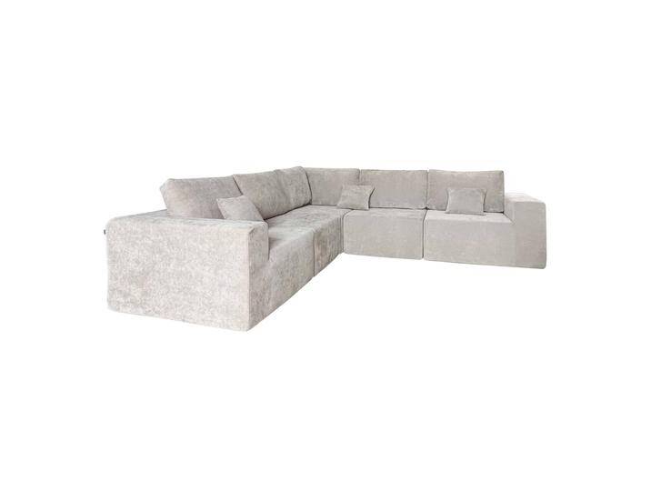 Modulares Ecksofa 5-Sitzer aus Stoff mit Kissen von Oviala