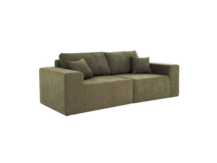 Modulares Sofa 2-Sitzer aus Stoff mit Kissen Modulares Sofa 2-Sitzer aus Stoff mit Kissen von Oviala