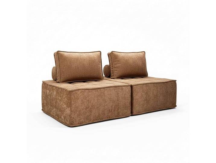 Modulares Sofa 2-Sitzer aus Stoff mit Kissen Modulares Sofa 2-Sitzer aus Stoff mit Kissen von Oviala