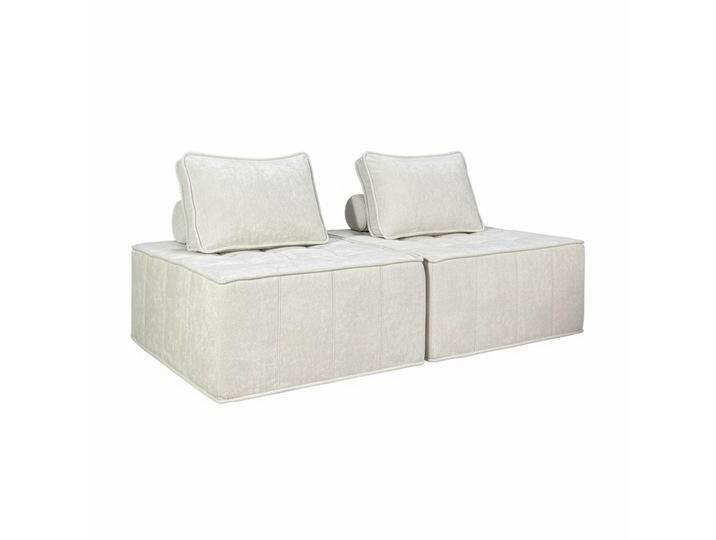 Modulares Sofa 2-Sitzer aus Stoff mit Kissen von Oviala