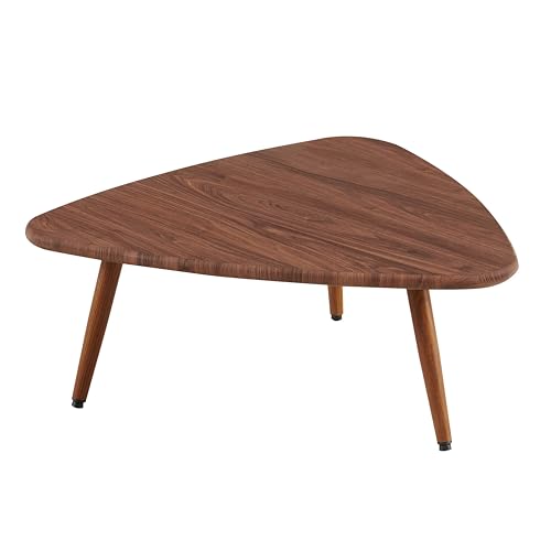 Oviala Couchtisch, dreieckig, MDF, dunkles Holz von Oviala