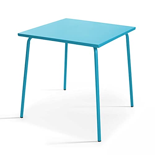 Oviala Palavas – Gartentisch, quadratisch, Metall, Blau von Oviala