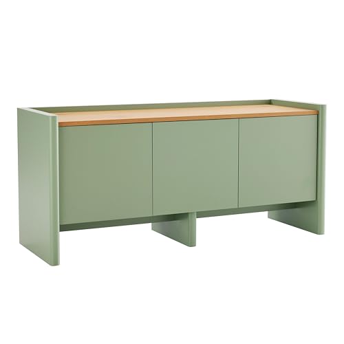 Oviala TV-Möbel, einfarbig, Retro, rechteckig, 120 cm, Grün von Oviala