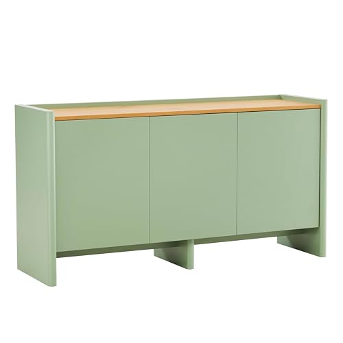 Sideboard mit 3 Türen, modern, rechteckig, Länge 140 cm, Ziegelstein Sideboard mit 3 Türen, modern, rechteckig, Länge 140 cm, Ziegelstein von Oviala