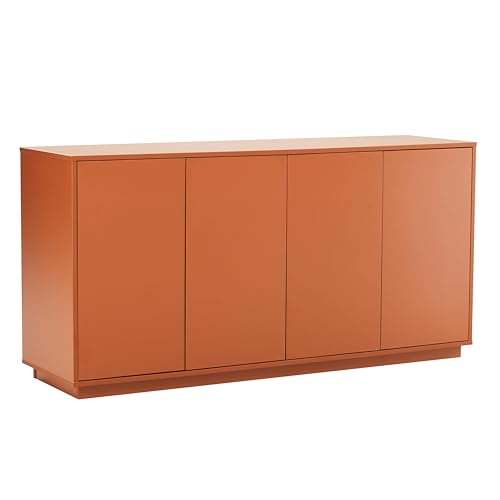 Sideboard mit 4 Türen, modern, rechteckig, Länge 160 cm, Ziegelstein Sideboard mit 4 Türen, modern, rechteckig, Länge 160 cm, Ziegelstein von Oviala