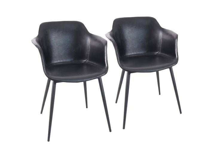 Stühle Lederoptik und Metall - 2er-Set Stühle Lederoptik und Metall - 2er-Set von Oviala