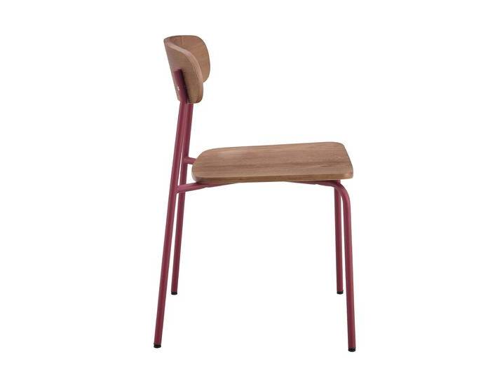 Stühle aus Holz und Metall - 2er-Set von Oviala
