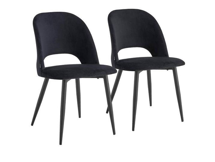 Stühle aus Samt und Metall - 2er-Set Stühle aus Samt und Metall - 2er-Set von Oviala