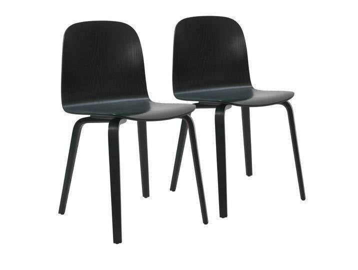 Stühle aus natürlichem Eichensperrholz FSC® - 2er-Set von Oviala