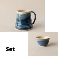 Keramik Steinzeug Kaffee Handgemachte Tasse. Becher. Tee Ton Keramikschale. Müslischale. Keramikschale von OvoCeramicStudio