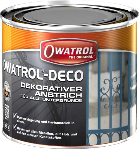 Owatrol-DECO-Dekorativer Anstrich für alle Untergründe,Gebindegrösse 2,5 Liter,Farbton grau von Owatrol