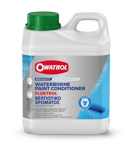 OWATROL® Floetrol Pouring Medium Acryl 1L - Ideal für Decken, Wände, Fassaden - Additiv für Acrylfarben im Innen- und Außenbereich - Pouring Acrylfarben - Fließmittel für Acrylic Pouring von OWATROL
