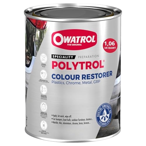 OWATROL® POLYTROL Kunststoffpflege Innen & Außen - Reparaturmittel für Autokunststoffe, Gartenmöbel, Haus, Boden - Kunstoffpflegemittel für Auto, Motorräder & Boote - Kunststoff Auffrischer 1ll von OWATROL