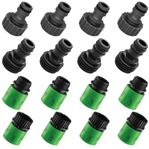 16pcs/Setschlauch Schnellverbindungsanschlüsse Kunststoff Wasserschlauch Schnellanschluss Einfacher Installation Leckdofter Garten für Rasenleitungen Vorrätehöfen von Owddddtnxc