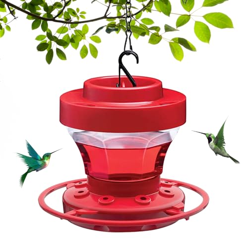 Hummingbird -Feeder mit 8 Fütterungsanschluss 3.9 x 3, 9 x 3, 5 Zoll Hummingbird -Feeder mit Barsch und Haken abnehmbare Antprobfutterhäuschen für Gartenhof im Freien von Owddddtnxc