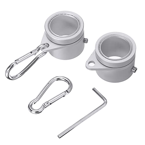Owddddtnxc Flag-Pol-Ringe Anti-Tangling-Fahnenmast Ringe Aluminiumlegierung 360 ° Drehflaggring, Spinnpolklamm von Owddddtnxc