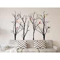 Baum Silhouette Wandsticker, Großer Wanddeko, Home Tree Deko, Wandbaum Aufkleber, Große Wand Vinyl, Wald Aufkleber von OwenWallArt