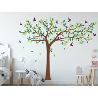 Bläst Baum Wandtattoo, Großer Aufkleber, Wandkunst, Wanddekor, Kinderzimmer Vinyl Schlafzimmer Wanddekor von OwenWallArt