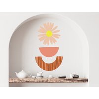 Boho Blumen Wandaufkleber , Wandtattoo Schlafzimmer Wanddekor Aufkleber Für Kinderzimmer Mädchenzimmer von OwenWallArt