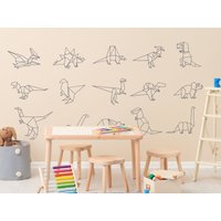 Dinosaurier Sammlung Wandtattoo, Kinderzimmer Deko, Wanddeko von OwenWallArt