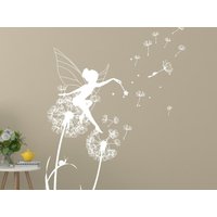 Fee Pusteblume Wandaufkleber, Mädchenzimmer Wanddekor, Kinderzimmer Wandtattoo von OwenWallArt