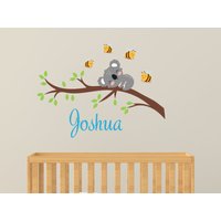 Kinderzimmer Wandtattoo, Wandtattoo Koala Bär, Kinderzimmer von OwenWallArt