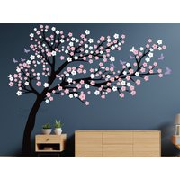 Kirschblüten Baum Aufkleber, Wandtattoo Blütenbaum, Baum, Krippe Dekoration, Kinderzimmer Wanddeko, Kirschbaum von OwenWallArt