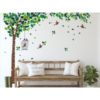 Wandtattoo Frühlingsbaum, Frühling, Baum, Kinderzimmer Wandtattoo, Wanddeko von OwenWallArt