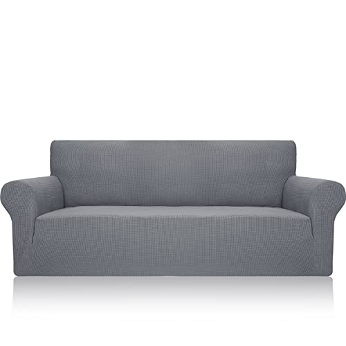 OwkHome 1-teiliger Stretch-Jacquard-Sofabezug Mit Rutschfestem Design for Das Wohnzimmer(Light Grey,XL Sofa (91-110in)) von OwkHome