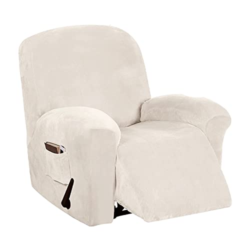 OwkHome 4-teiliges Samt-Liegestuhl-Bezugsset Mit Taschen, Stretch-Schonbezug for Schutz Der Möbel(11) von OwkHome