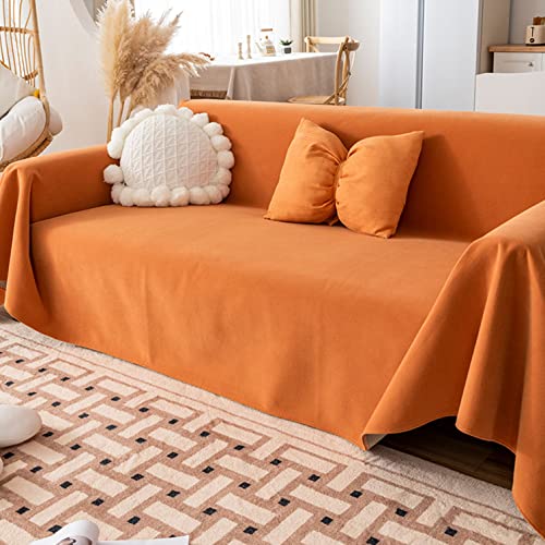 OwkHome 5-lagige, Wendbare, wasserdichte Haustierdecke, Sofaschutz, Möbelbezug for Haustiere(Orange,180cmx260cm) von OwkHome