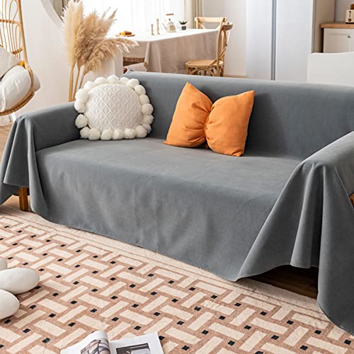 OwkHome 5-lagige wasserdichte Möbelschutzdecke, Rutschfester Schutz Vor Haustierunfällen(Dark Grey,180cmx380cm) von OwkHome