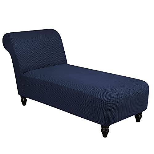 OwkHome Armloser Chaiselongue-Bezug, Stretch-Jacquard-Schonbezug Mit Rutschfester Passform for Liegesessel(B) von OwkHome