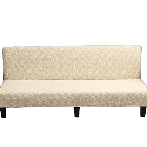 OwkHome Armloser Futon-Schonbezug, Dehnbarer, Rutschfester Bezug for Klappsofas(Yellow,S) von OwkHome