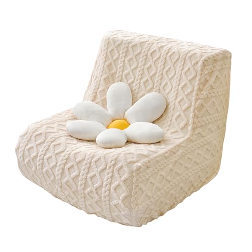 OwkHome Atmungsaktiver Flanell-Schonbezug for Chaiselongues Und Sofas Ohne Armlehnen, Waschbarer Möbelschutz(Beige) von OwkHome
