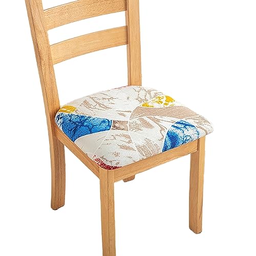 OwkHome Bedruckte, Elastische Universal-Sitzkissenbezüge for Küchenstühle Ohne Armlehnen, 4-teiliges Set(9,4 Pieces) von OwkHome