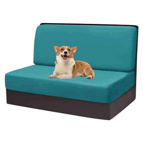 OwkHome Bedruckter Schonbezug for Chaiselongue Mit Elastischem Rand, Liegestuhlbezug for Innenmöbel(Blue,Set of 2) von OwkHome