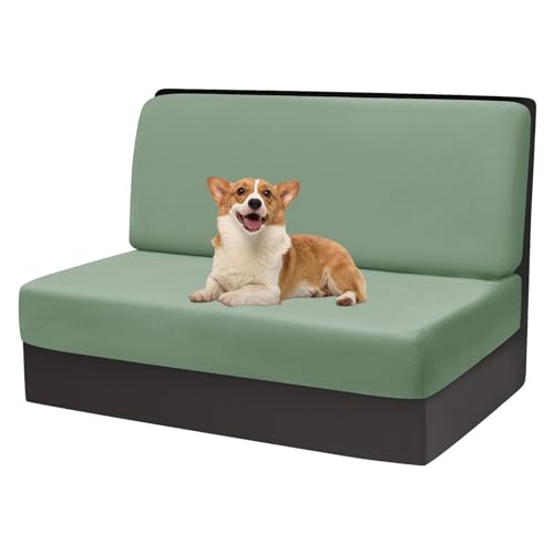 OwkHome Bedruckter Schonbezug for Chaiselongue Mit Elastischem Rand, Liegestuhlbezug for Innenmöbel(Green,Set of 1) von OwkHome
