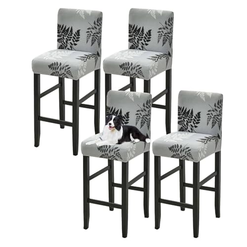 OwkHome Bedrucktes Barhocker-Sitzbezug-Set, Dehnbarer, Waschbarer Hockerschutz(5,4 Pack) von OwkHome