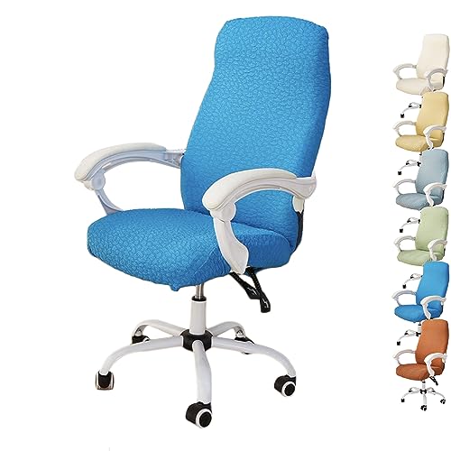 OwkHome Bürostuhl-Schonbezüge Mit Reißverschluss, Stretch-Schutzset for Gaming-Drehstühle(Blue 1pcs,X-Large) von OwkHome