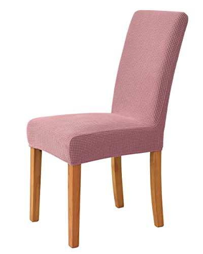 OwkHome Elastische Stretch-Esszimmerstuhl-Schonbezüge, Abnehmbare Protektoren for Den Einsatz In Heimhotels Und Zeremonien(Pink,4 Pieces) von OwkHome