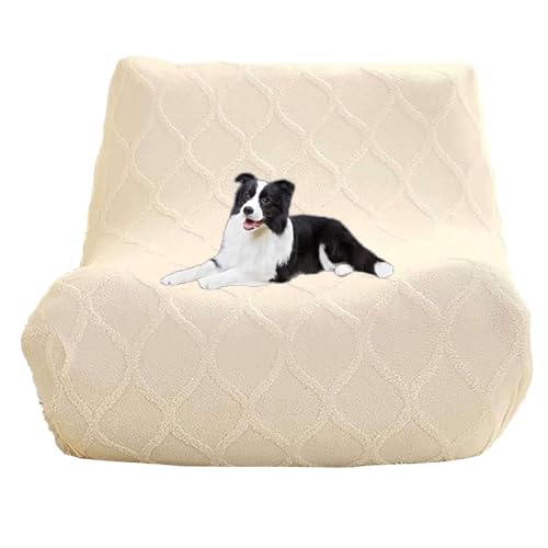 OwkHome Elastischer Möbelbezug for Lazy Sofas Und Sitzsäcke, Waschbarer Schonbezug for Den Innenbereich(Beige) von OwkHome