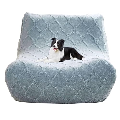 OwkHome Elastischer Möbelbezug for Lazy Sofas Und Sitzsäcke, Waschbarer Schonbezug for Den Innenbereich(Blue) von OwkHome
