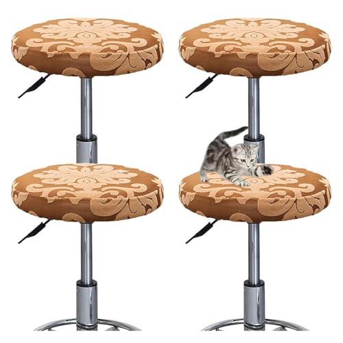 OwkHome Elastisches Barhocker-Sitzbezug-Set for Esszimmer, Küche Und Café(Coffee,4 PCS) von OwkHome