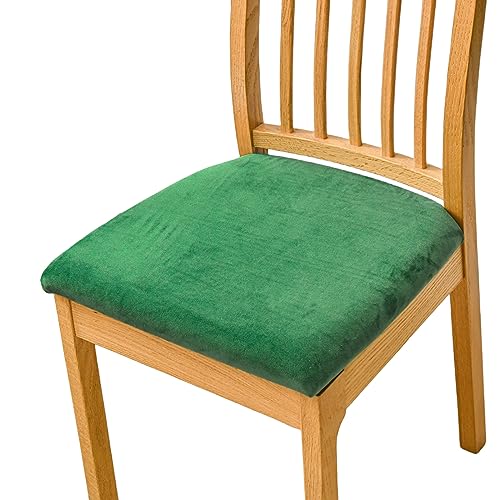 OwkHome Esszimmerstuhl-Schonbezug-Set, Abnehmbarer Sitzschutzbezug for Polsterstühle(Green,Set of 4) von OwkHome