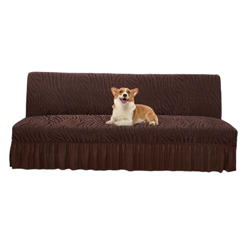 OwkHome Jacquard-Esszimmerstuhl-Bezugsset, Dehnbarer, Abnehmbarer Schoner for Restaurantsitze(Coffee,S) von OwkHome