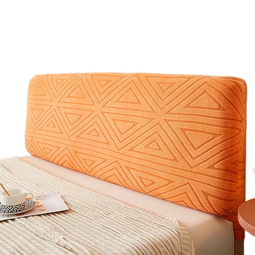 OwkHome Jacquard-Kopfteilbezug, Schonbezug, Gepolsterter Schutz(Orange,220cm(86in)) von OwkHome