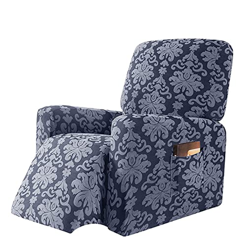 OwkHome Jacquard-Liegestuhl-Schonbezug, Waschbarer Elastischer Möbelschutz Aus Polyester(Grey) von OwkHome