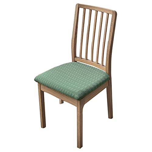 OwkHome Jacquard-Stretch-Sitzbezüge 4er-Set, Waschbare Esszimmerstuhl-Schoner(Green,2 PCS) von OwkHome