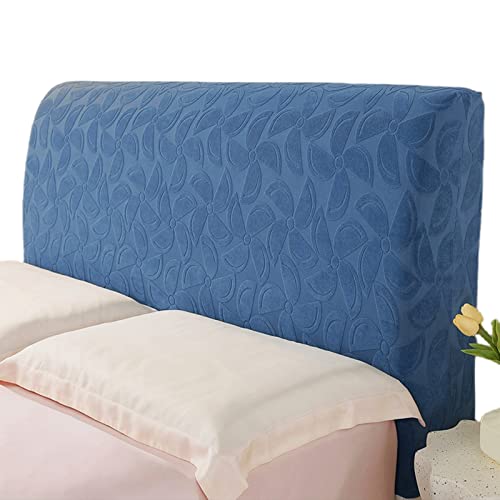 OwkHome Kopfteilbezug Mit Windmühlenmuster, Dick Gepolsterter Schonbezug for Schutz des Schlafzimmers, Elastisches Passform-Design(Blue 1,180cm(71inch)) von OwkHome